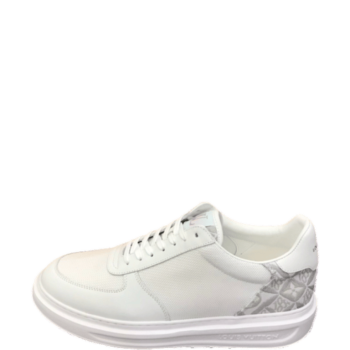 LOUIS VUITTON RIVOLI SNEAKER MONOGRAM METALLIC CANVAS WHITE