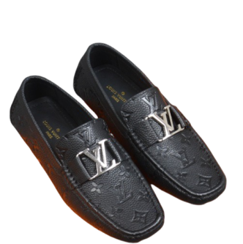 LOUIS VUITTON CLASSIC BLACK MOCCASIN