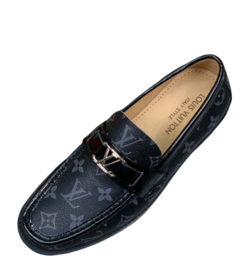 LOUIS VUITTON MONTE CARLO MOCASSIN CANVAS BLACK