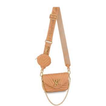 LOUIS VUITTON NEW WAVE MULTI POCHETTE 19CM BEIGE