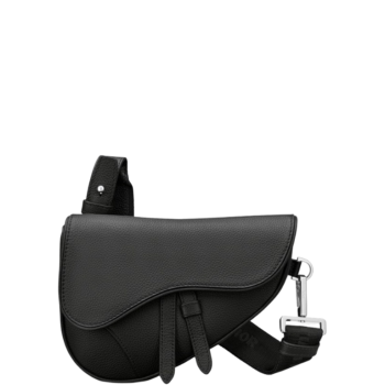 DIOR MINI SADDLE BAG OBLIQUE JACQUARD BLACK