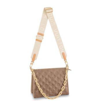 LOUIS VUITTON COUSSIN PM 26CM TAUPE BROWN