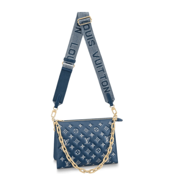 LOUIS VUITTON NAVY BLUE COUSSIN PM 26CM