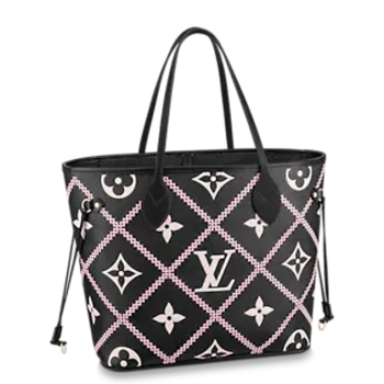 LOUIS VUITTON 31CM MM BLACK PINK NEVERFULL