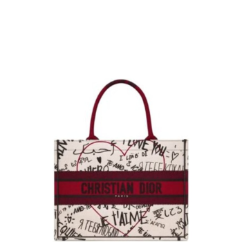 DIOR 41CM MULTICOLOR LARGE BOOK TOTE DIORAMOUR JE TAIME