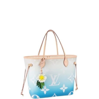 LOUIS VUITTON 33CM MM BLUE NEVERFULL