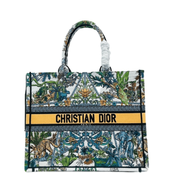 DIOR MEDIUM HITE MULTICOLOR BOOK TOTE