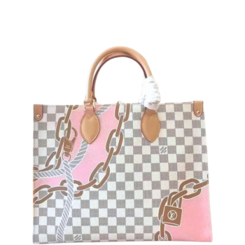 LOUIS VUITTON 33CM DAMIER AZUR ON THE GO BAG