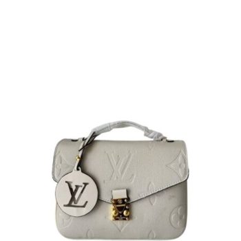 LOUIS VUITTON POCHETTE METIS WITH TAG WHITE 25CM