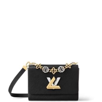LOUIS VUITTON MM TWIST BAG BLACK 23CM M22773
