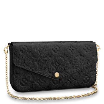 LOUIS VUITTON FELICIE POCHETTE BLACK 21 X 12 X 3 CM
