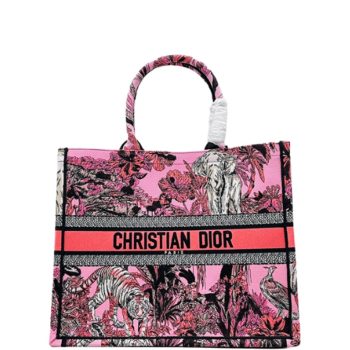 MEDIUM DIOR BOOK TOTE PINK MULTICOLOR 36CM