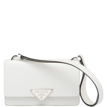 PRADA EMBLEME BRUSHED-LEATHER BAG WHITE 1BD321_ZO6_F0PG7_V_OTO