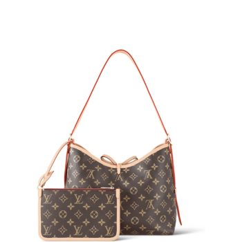 LOUIS VUITTON CARRYALL PM BEIGE LINE MONOGRAM CANVAS 30CM M46203