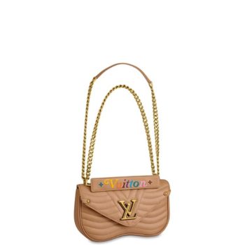LOUIS VUITTON NEW WAVE CHAIN BAG BROWN 25CM M55206