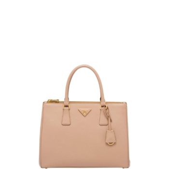 PRADA LARGE GALLERIA SAFFIANO LEATHER BAG IN CAMEO 32CM